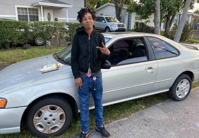 Person standing next to car after Hercules' successful we buy junk cars in Hialeah FL services