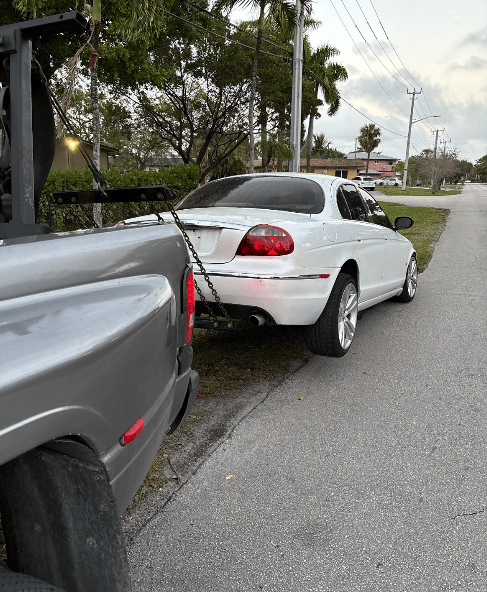 Aerial view of junkyard scrap vehicles